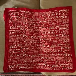 Burberry 100% silk square scarf